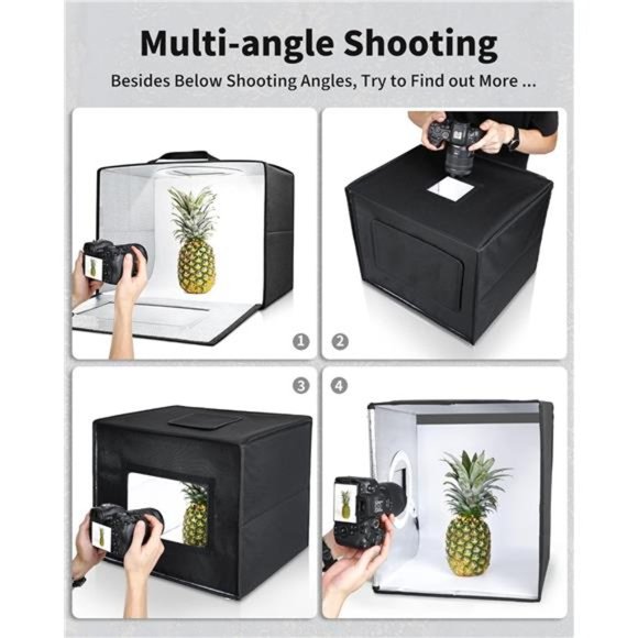 Portable Light Box Photography, 16"x12" Professional Dimmable Photo Box - Picture 4 of 6